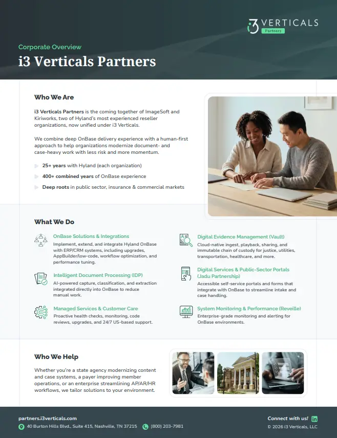 Partners Corporate Overview Corporate Overview