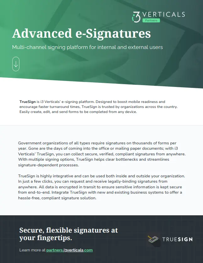 TrueSign Overview TrueSign Overview